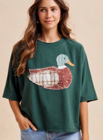 Quilted Mallard Top