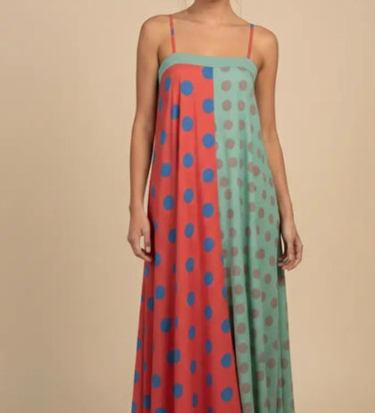 Colorful Polka Dot Maxi