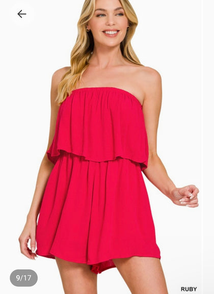 Strapless Romper (3 colors)