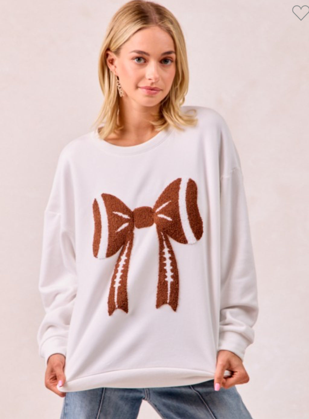 Game Day Bow Sweatshirt