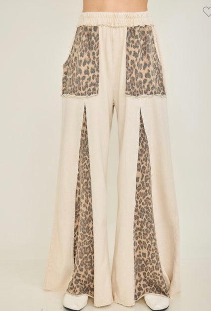 Leopard Flare Pants