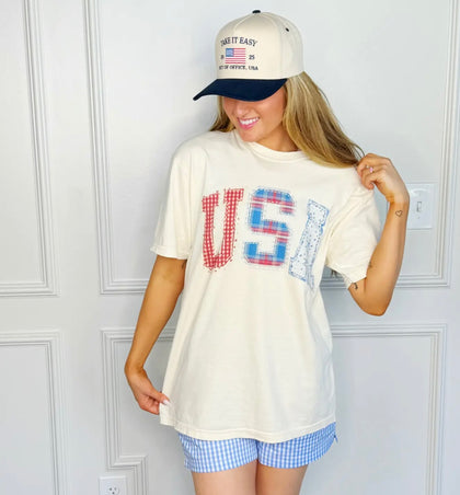 USA Patchwork Tee
