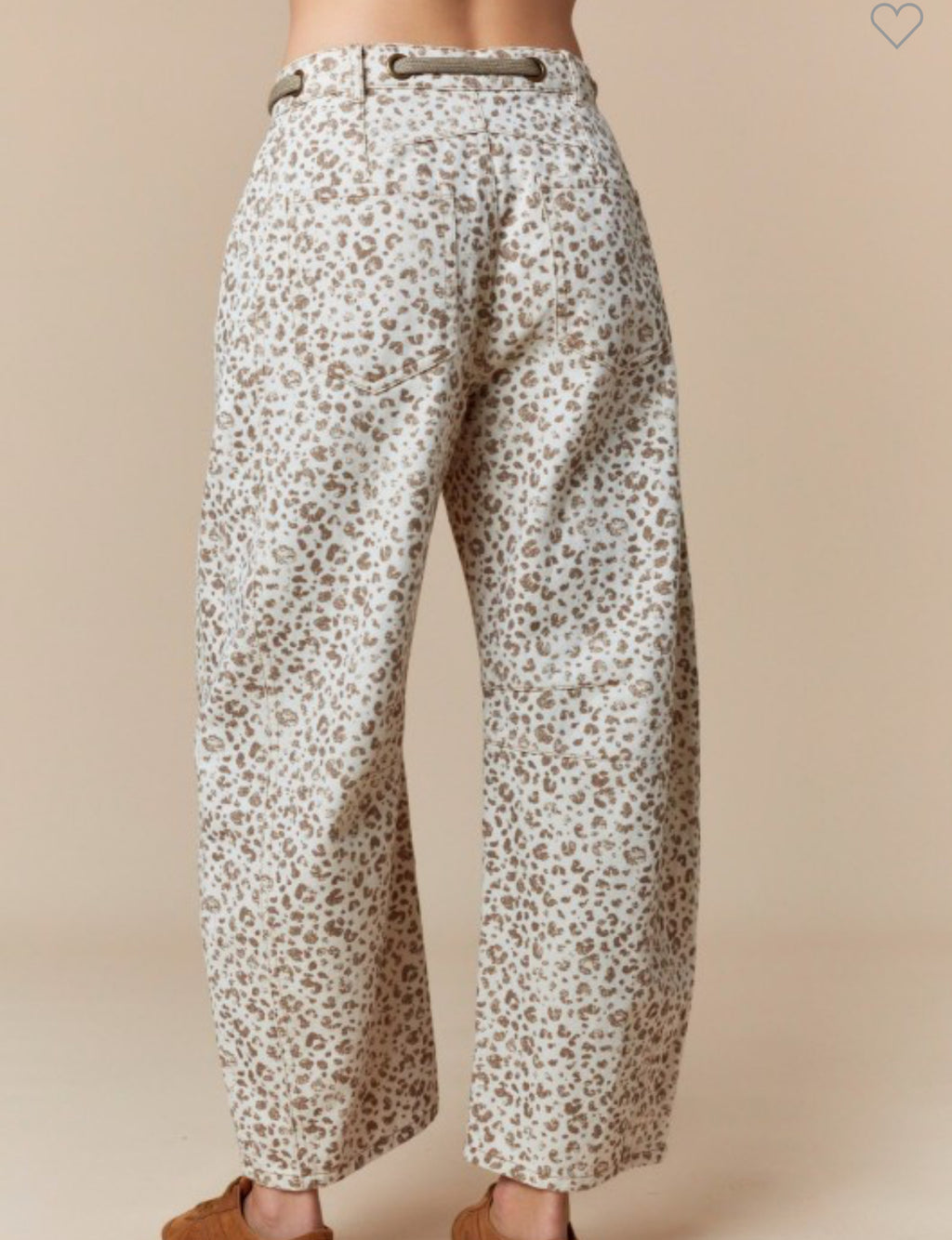 Leopard Barrel Jeans