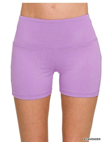 Solid Biker Shorts (2 colors)