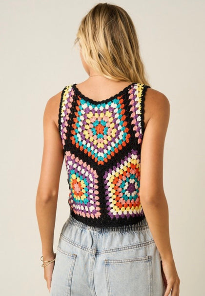 Granny Square Crochet Tank