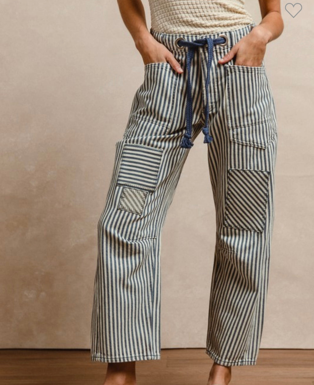 Striped Barrel Jeans (3 colors)