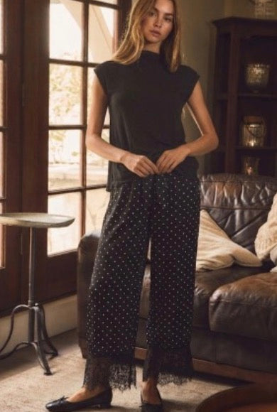 Black & White Polka Dot Bloomer Pants