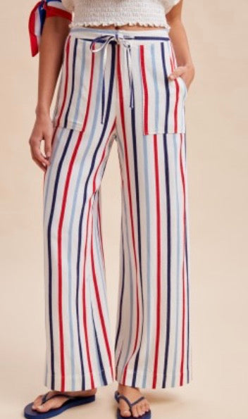 Red White Blue Pants