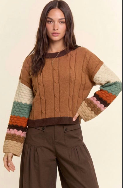 Crochet Sleeve Sweater