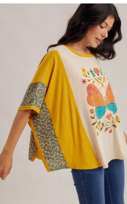 Oversized Butterfly Top