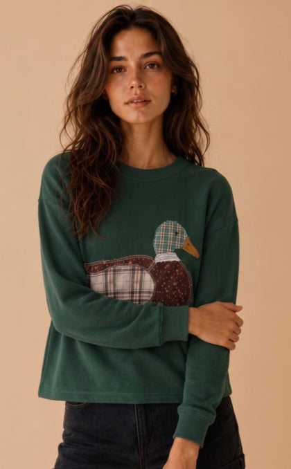 Quilted Mallard Pullover