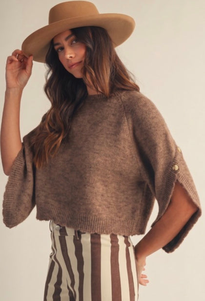 Scalloped Hem Sweater (2 colors)