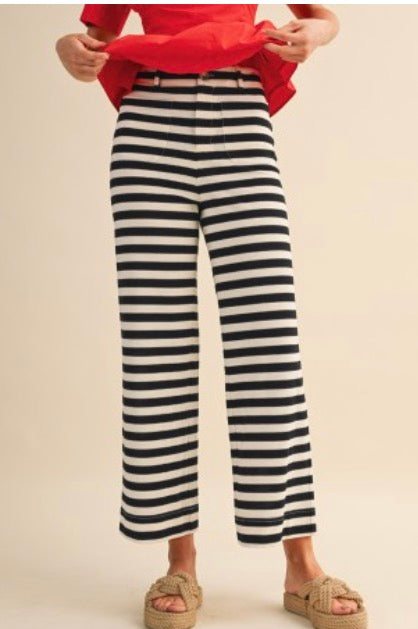 B/W Striped Pants