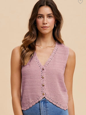 Crochet Vest (3 colors)