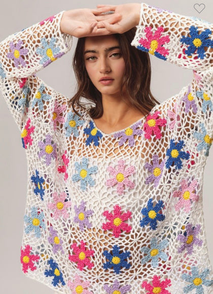 Floral Crochet Top