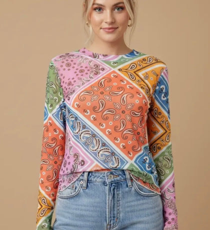 Paisley Layering Top