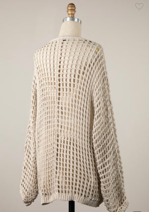Crochet Knit Cardigan