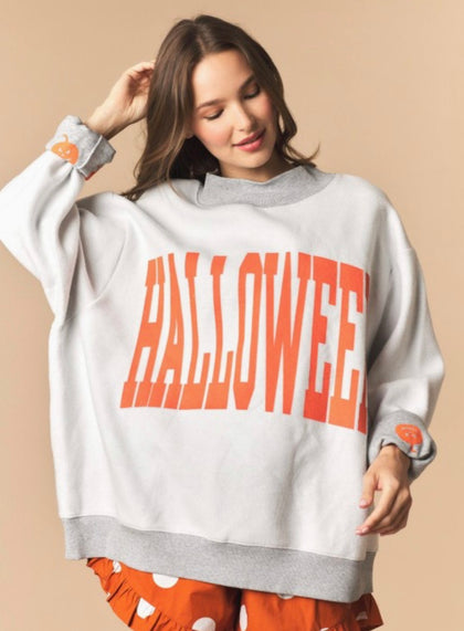 Gray Halloween MockNeck