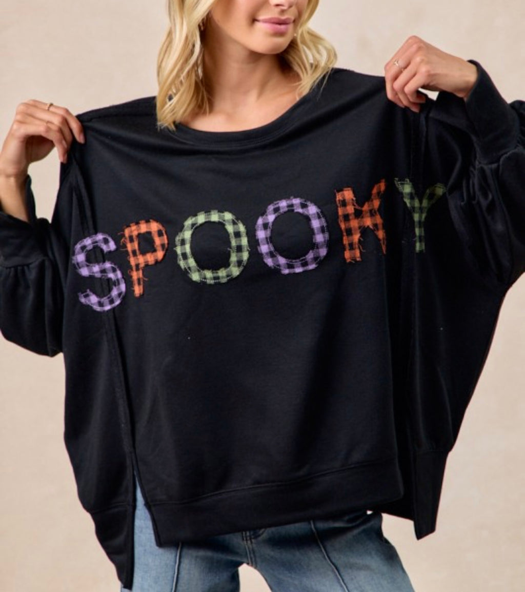 Plaid Spooky Pullover